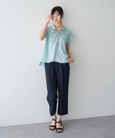 YECCA VECCA 【UVカット】サラサライージーテーパードパンツ