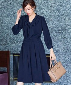 Tiaclasse 【洗える】リボンボウタイワンピース