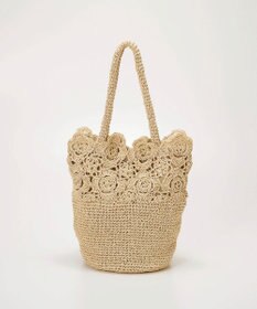 TOPKAPI 【TREASURE TOPKAPI】フラワーモチーフ ペーパー トートバッグ