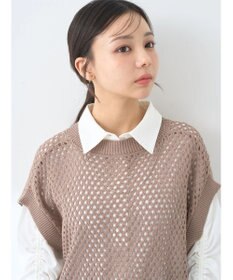 earth music&ecology ＳＥＴ２点メッシュベスト＋シャツ