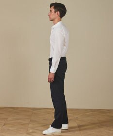 GOTAIRIKU 【シワになりにくい/洗える】ＴＣブロード シャツ_バンドカラー