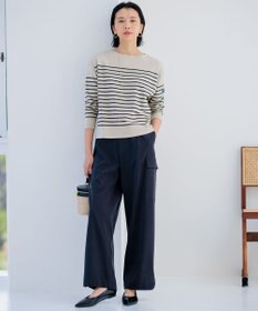 23区 【Oggi4月号掲載/洗える】シルキーストレッチ パラシュートパンツ