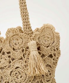 TOPKAPI 【TREASURE TOPKAPI】フラワーモチーフ ペーパー トートバッグ