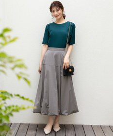 ANY SIS 【接触冷感・UVカット・洗える】ハイストレッチスムースタックスリーブ カットソー