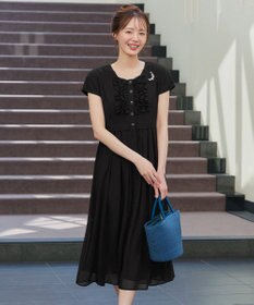 Tiaclasse L 【洗える】フリルワンピース