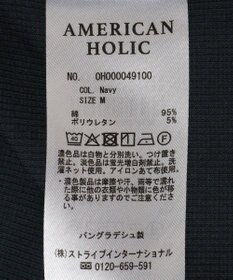 AMERICAN HOLIC 抗菌防臭テレコベアタンクトップ