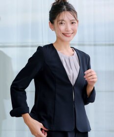 Tiaclasse L 【ストレッチジョーゼット】フレアジャケット