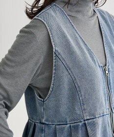 Green Parks デニムペプラムジレ