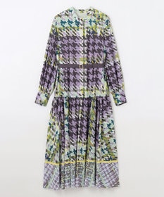 GRACE CONTINENTAL キカプリントティアードワンピース