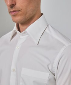 GOTAIRIKU 【形態安定】PREMIUMPLEATS_レギュラーカラー 通年ドレスシャツ_ホワイト(25年春夏モデル)