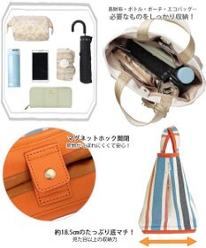 ROOTOTE 1070【幅広マチ】LT.デリ-ワイド-ストライプ-A