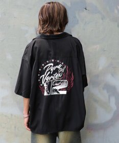 WEGO 【ユニセックス着用ITEM/MLサイズ展開】オープンカラーグラフィックシャツ（SS）