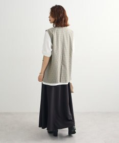 Green Parks ノースリーブチェックジレ