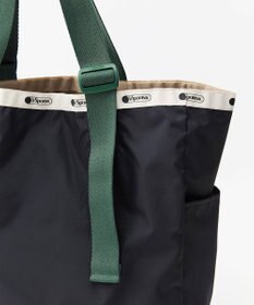 LeSportsac LG HANDLE ADJ TOTE/ディープシー/ボトルグリーンウェビング