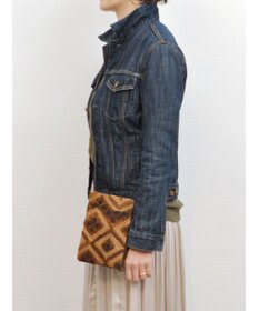 UNBILLION perche クバ布×姫路レザーミニショルダー