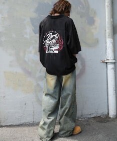 WEGO 【ユニセックス着用ITEM/MLサイズ展開】オープンカラーグラフィックシャツ（SS）