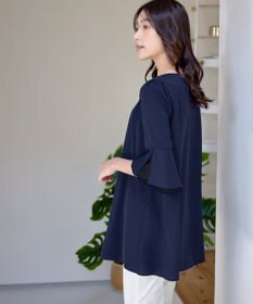 Tiaclasse 【新色追加・洗える】シフォンフレア袖チュニックブラウス