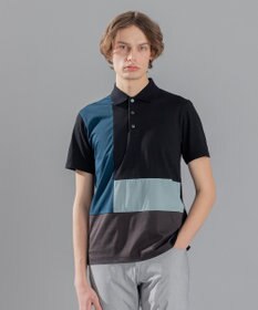 JOSEPH HOMME カラーコットンブロック ポロシャツ