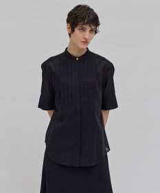 BEIGE， 【洗える】BAC / バンドカラーブラウス