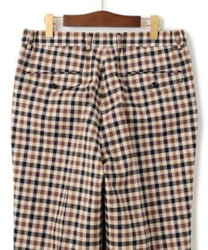 J.PRESS MEN カシミヤタッチワイド イージーチェックパンツ