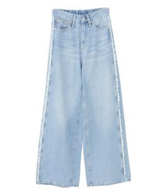 earth music&ecology ワイドフリンジデニムパンツ