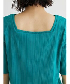 Green Parks 前後２ｗａｙリブ５分袖プルオーバー