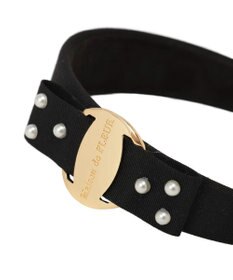 Maison de FLEUR グログランリボンカチューシャ