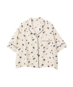 CRAFT STANDARD BOUTIQUE ボタニカルプリントオープンカラーシャツ