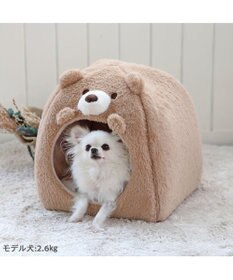 PET PARADISE ペットパラダイス くまハウス 《 ビスケット柄 》(38×40cm)
