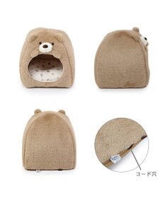 PET PARADISE ペットパラダイス くまハウス 《 ビスケット柄 》(38×40cm)