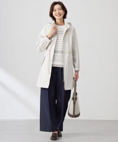 J.PRESS LADIES 【撥水・洗える】Artirosa スタンドカラー ロング丈 コート