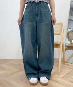 WEGO サマーデニムルーズワイドパンツ