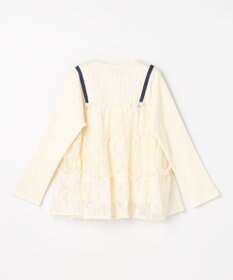 組曲 KIDS 【110-140㎝】スノウレースレイヤード トップス