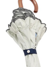 MOONBAT POLO RALPH LAUREN【WEB限定】晴雨兼用日傘 長傘 ワンポイントベア刺繍 フリル 一級遮光 遮熱 UV