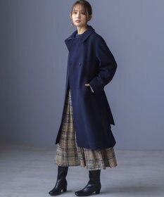 組曲 ライトビーバー トレンチライク ロングコート