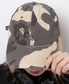 WEGO ロゴ刺繍カモフラキャップ