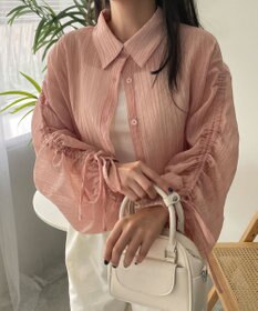 WEGO 楊柳シアードロストショートシャツ