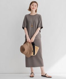 23区 【洗える】レーヨンポリエステルストレッチ ドルマン ニット