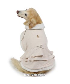 PET PARADISE ペットパラダイス フリルポンチョ 《ホワイト》  中型犬 大型犬