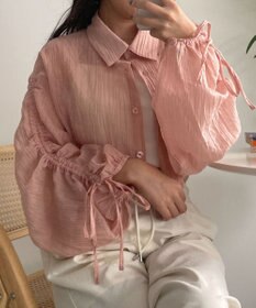 WEGO 楊柳シアードロストショートシャツ