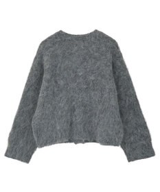 earth music&ecology クルーネックシャギーカーディガン