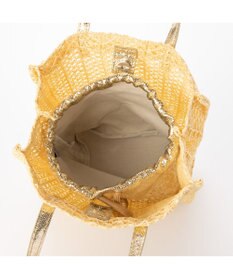 UNBILLION カシュカシュ cachecache / 透かし編みスクエアトートバッグ