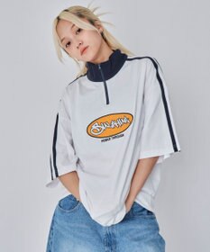 WEGO 【ユニセックス着用ITEM/MLサイズ展開】ヘビーウェイトハーフジップT（SS）
