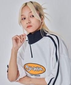 WEGO 【ユニセックス着用ITEM/MLサイズ展開】ヘビーウェイトハーフジップT（SS）