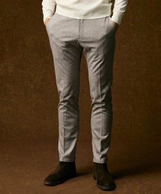 JOSEPH ABBOUD 【ストレッチ/ウエストも伸びる】ウールライクフランネルジャージーパンツ