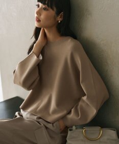 自由区 L 【セットアップ対応・洗える】レーヨンストレッチプルオーバー ニット