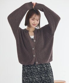 earth music&ecology 【予約】ぽんぽんスキッパーカーディガン