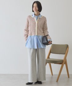 AMERICAN HOLIC マルチボーダーリブニットカーディガン