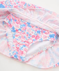 OP／FILA 【marie claire ENFANTS】花柄オフショルセパレートワンピース水着