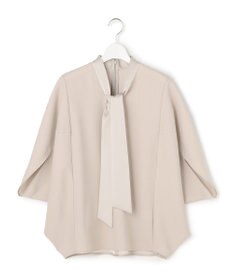 ICB 【先行予約】 FluidBackSatin ドルマンスリーブボウタイブラウス